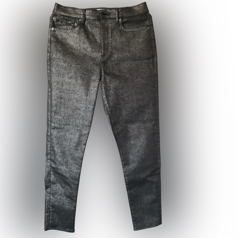 LOFT Black and Silver Pants